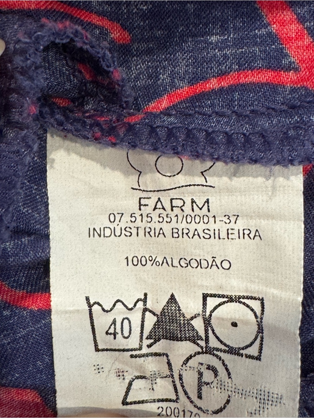 Rare Early FARM Rio Brazil Navy Dress Open Back Cotton Size Medium - Picture 8 of 11